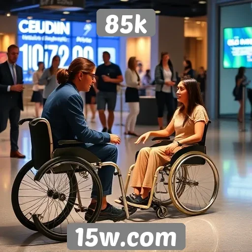 Acessibilidade e suporte ao cliente no portal 85k