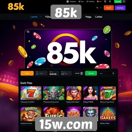 Tendências de design do site 85k em jogos online