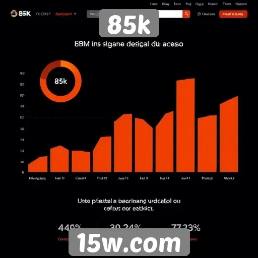 Estatísticas de acesso do site 85k em crescimento