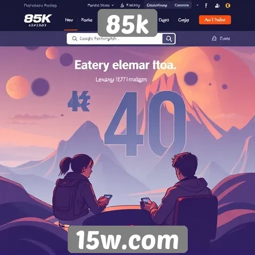 Evolução das funcionalidades do site 85k